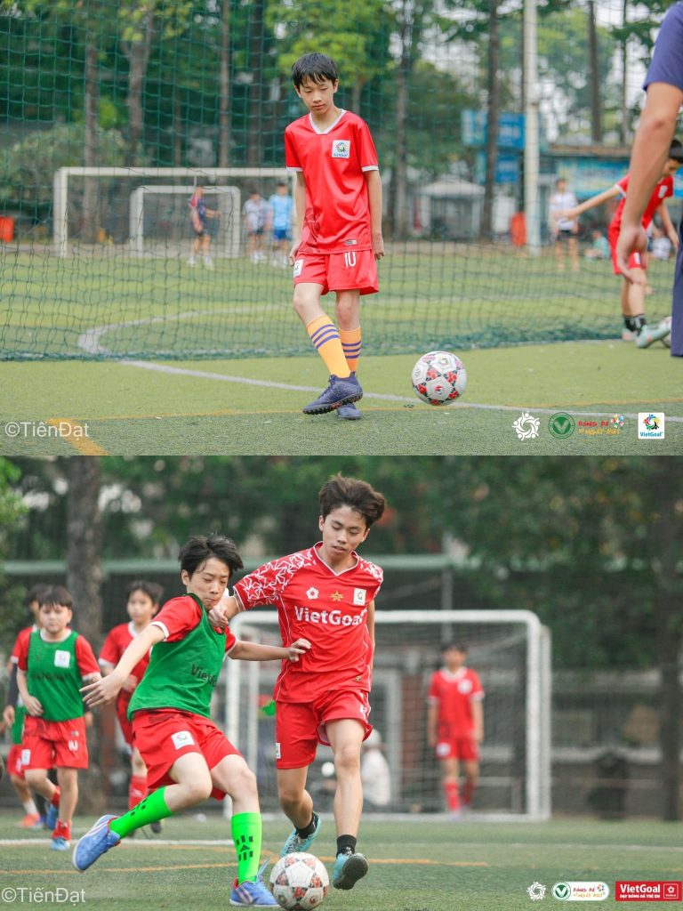 dạy đá bóng cho trẻ em